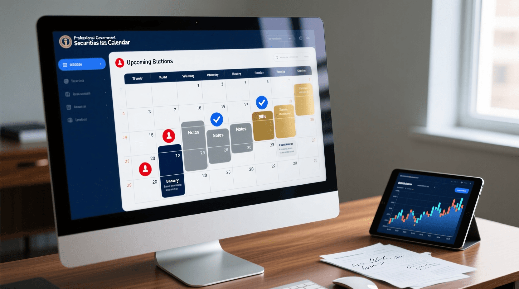 Calendrier des émissions de titres publics